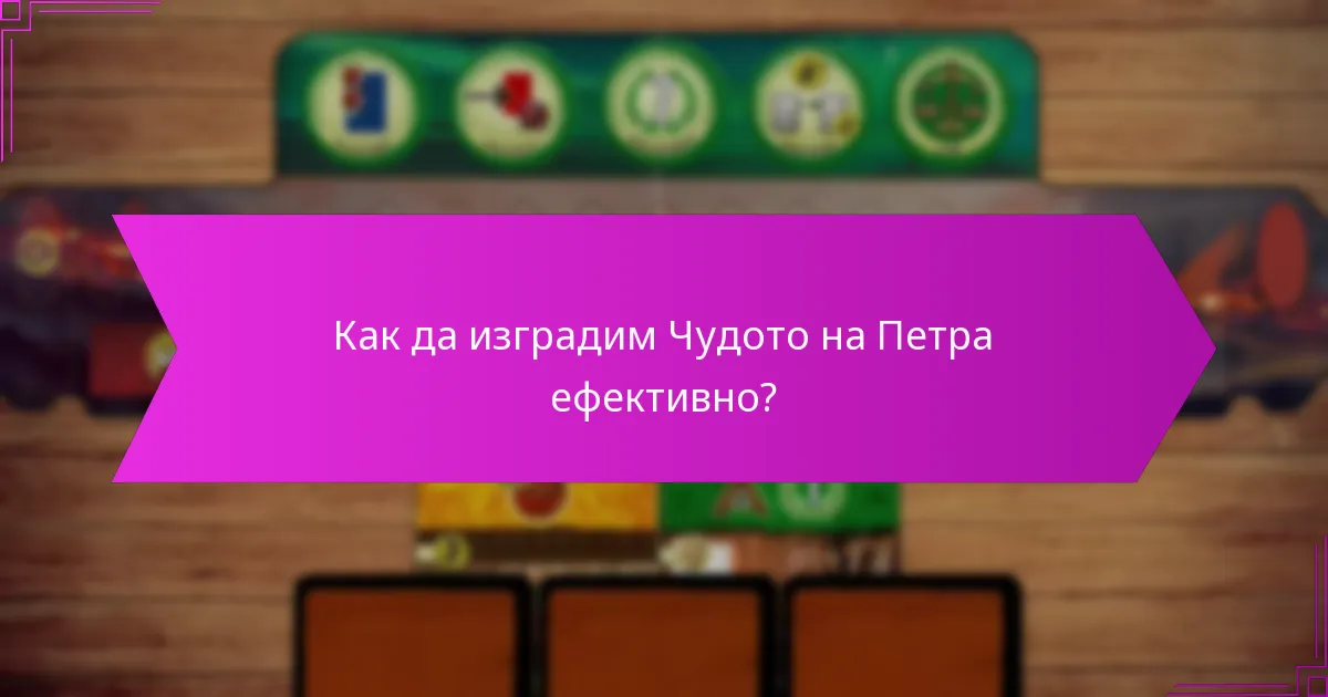 Как да изградим Чудото на Петра ефективно?