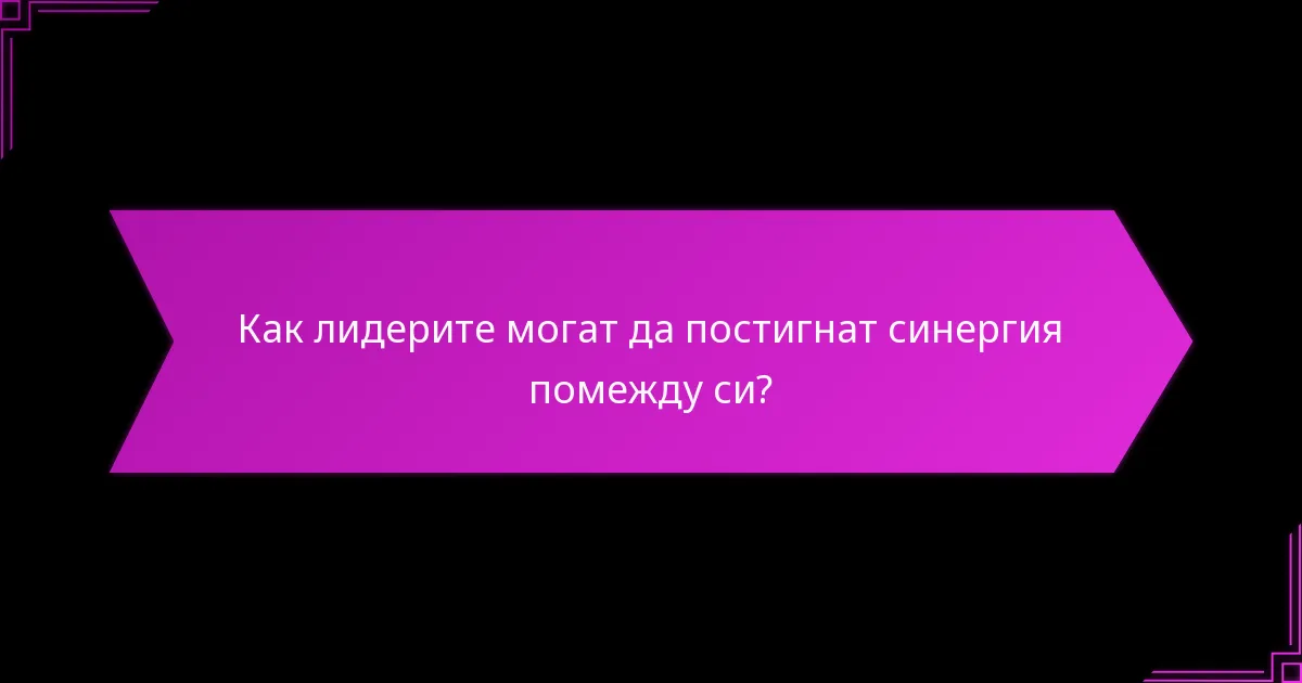 Кои рамки подкрепят оптималния избор на лидери?