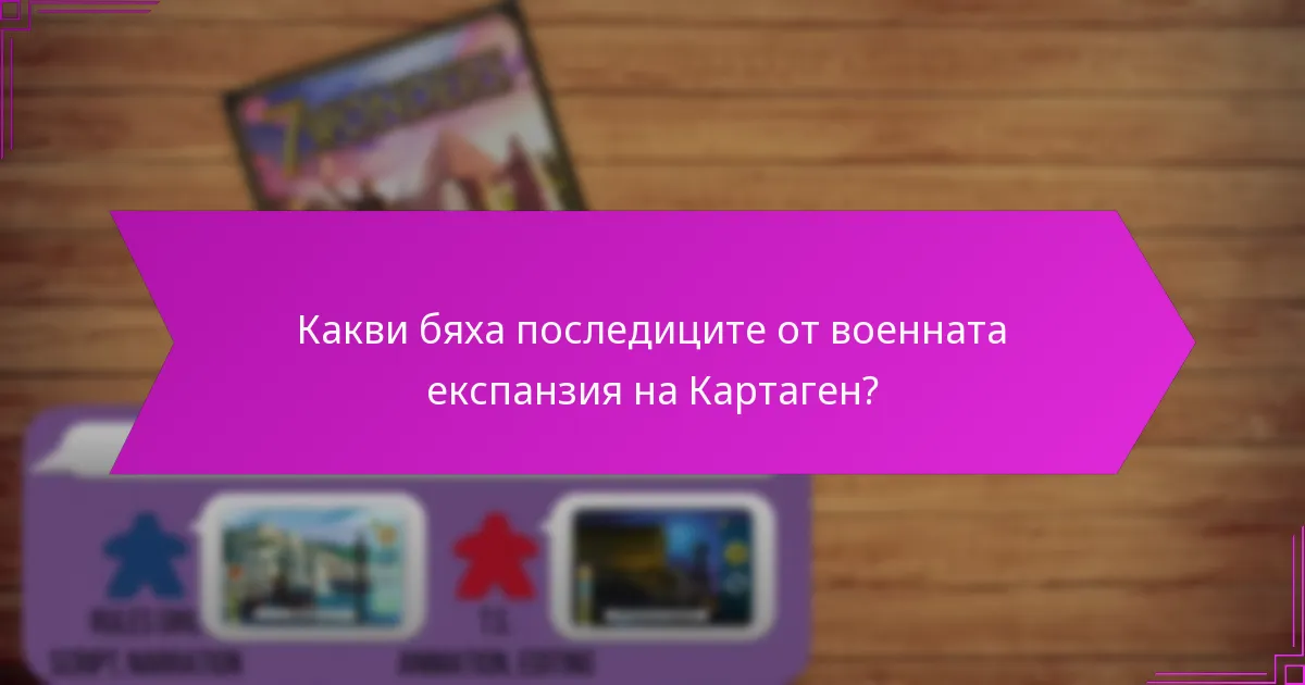 Как се развиваха стратегиите на Картаген с времето?